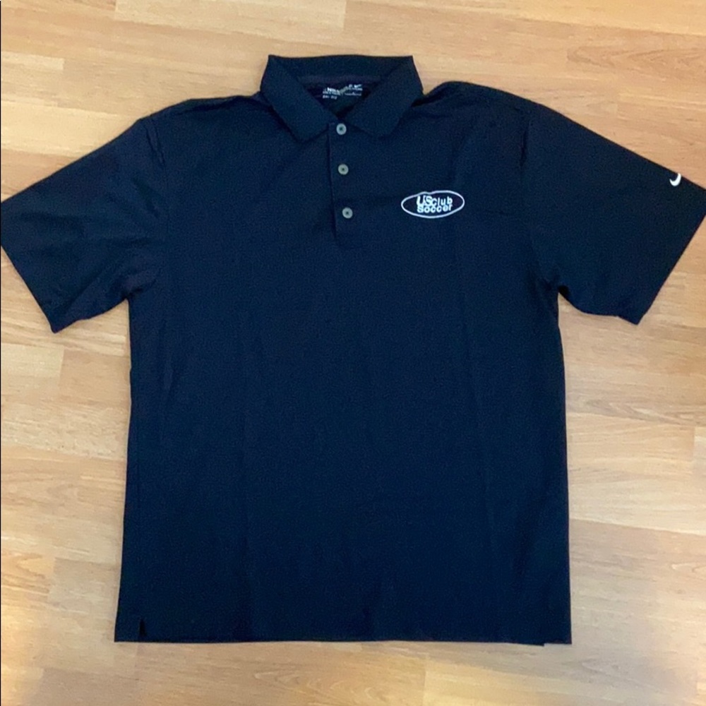 Nike Golf US Club Soccer Polo Short Sleeve Black